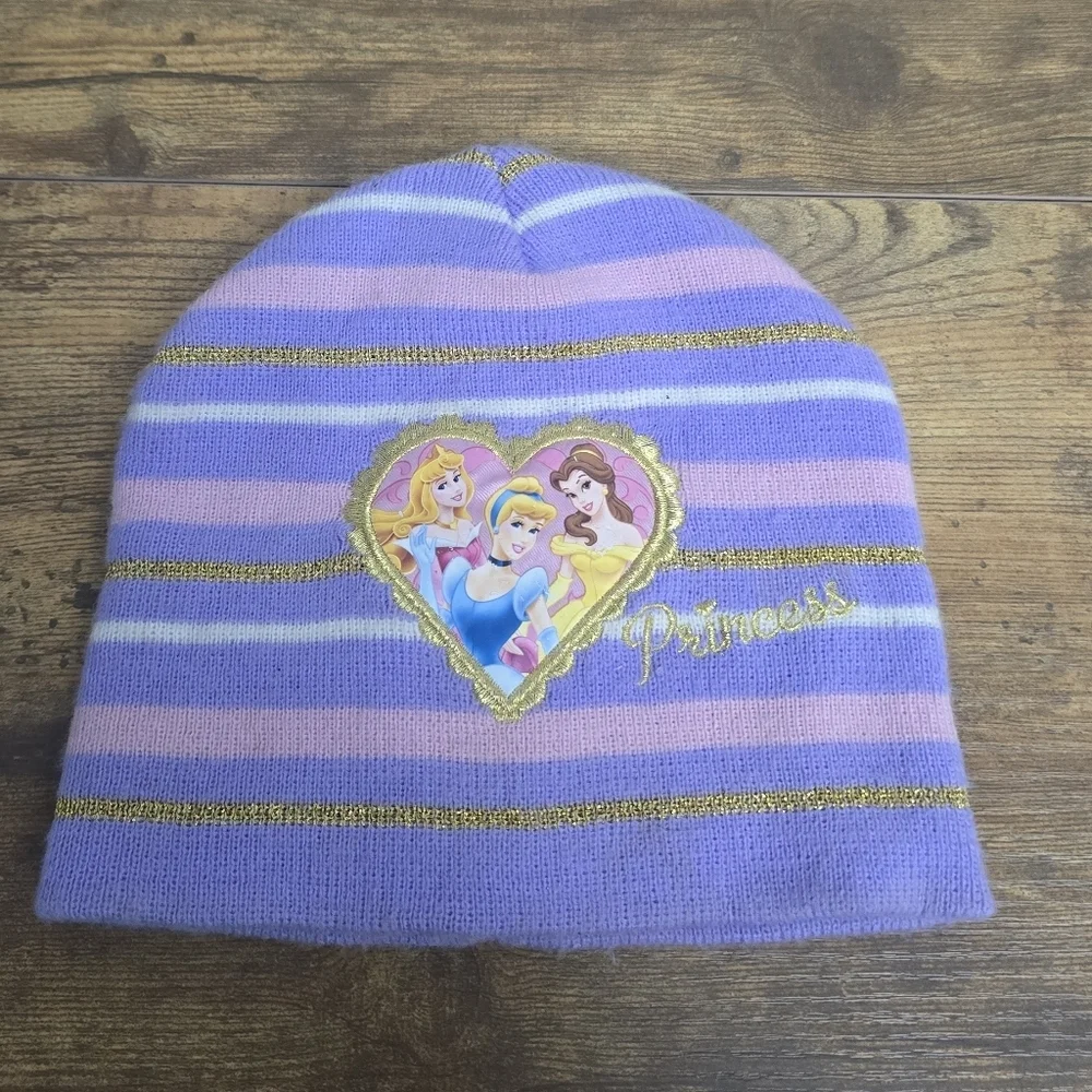 Disney Princess Toddler Girls Striped Beanie